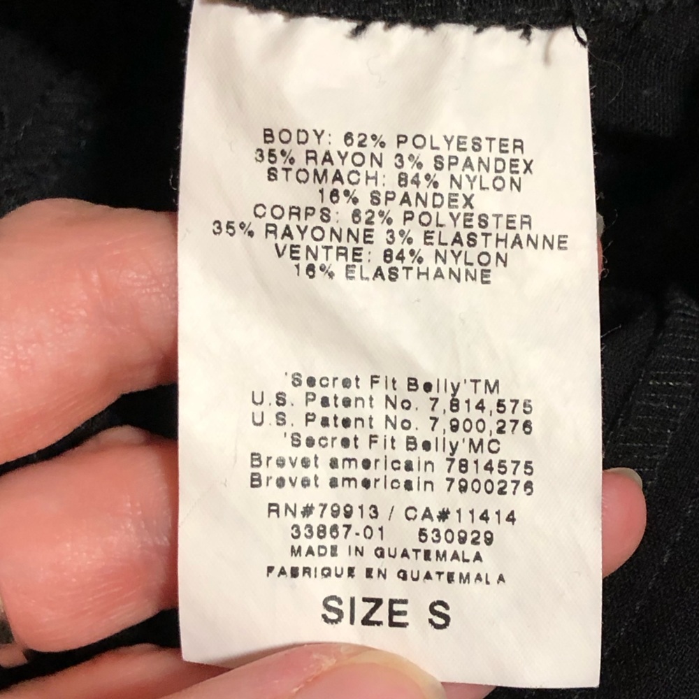 2/$20 Motherhood Maternity Black Pencil Skirt Knee Length Stretch Workwear Sz S - Picture 9 of 10